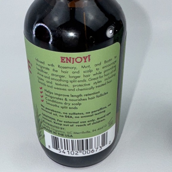 2 X Mielle Organics Rosemary Mint Scalp‎ & Hair Strengthening Oil w/ Biotin 2oz - Picture 3 of 6